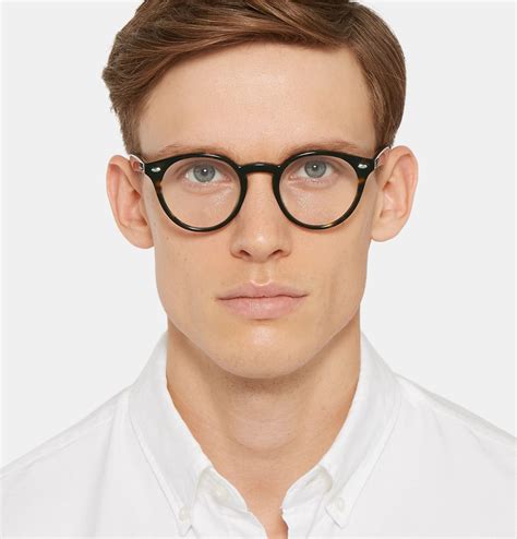 men's round prescription glasses.